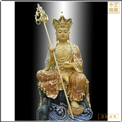 鑄銅關(guān)公 地藏菩薩擺件