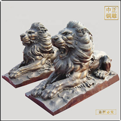 鑄銅關(guān)公 大型西方銅獅