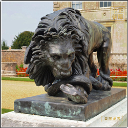 鑄銅關(guān)公 大型景觀鑄銅獅子雕塑