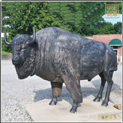 鑄銅關公 景區銅牛雕塑圖片