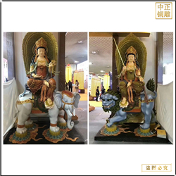 鑄銅關公 文殊銅像普賢銅像