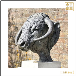 鑄銅關公 牛頭銅雕塑