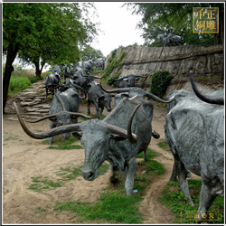 群牛銅雕塑 群牛銅雕塑