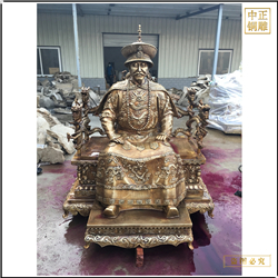 鑄銅關(guān)公 努爾哈赤人物銅雕塑