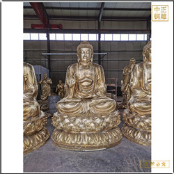 鑄銅關(guān)公 供奉釋迦牟尼佛擺件