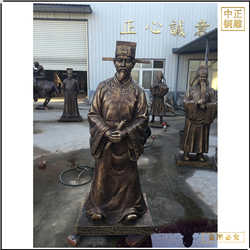 鑄銅關(guān)公 鑄銅人物戶外雕塑