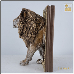 半身銅獅子雕塑擺件 半身銅獅子雕塑擺件