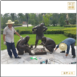 園林下鄉棋人物雕塑 園林下鄉棋人物雕塑