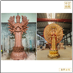 鑄銅關公 大慈大悲觀音大士銅像