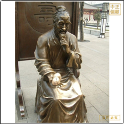 鑄銅關公 古代老頭過壽人物銅雕塑