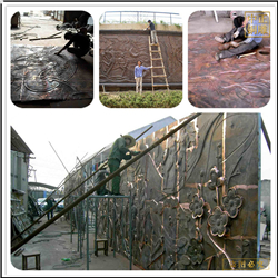 鑄銅關公 室外景觀大型浮雕