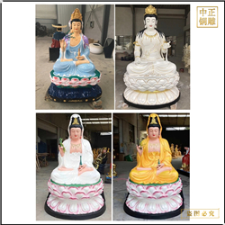 鑄銅關公 各種坐式觀音菩薩銅佛像