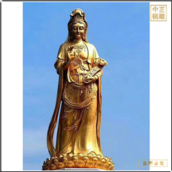 鑄銅關公 寺廟雕塑大型觀音菩薩