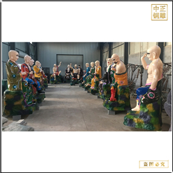 鑄銅關公 生產鑄銅十八羅漢佛像價格