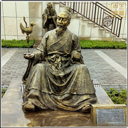 鑄銅關公 大型室外古代張衡人物雕塑