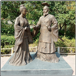 鑄銅關公 大型園林古代人物雕塑定制