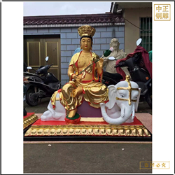 鑄銅關公 彩繪文殊普賢佛像鑄造廠