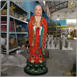 鑄銅關公 鑄銅彩繪地藏王佛像