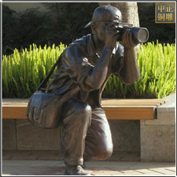 鑄銅關公 公園拍照人物銅雕塑