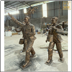 鑄銅關公 廣場公園人物雕塑定制