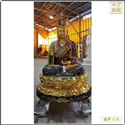 鑄銅關(guān)公 坐蓮花地藏王銅佛像鑄造