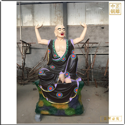 鑄銅關公 鑄銅十八羅漢雕像