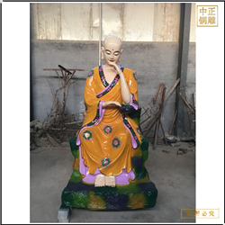 鑄銅關公 鑄銅貼金十八羅漢佛像