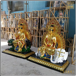 鑄銅關公 寺廟文殊菩薩佛像廠家