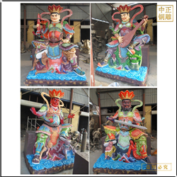 鑄銅關公 四大天王銅佛像圖片