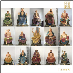 鑄銅關公 大型十八羅漢銅雕塑價錢