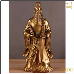 鑄銅關(guān)公 小型姜子牙人物雕塑