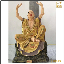 鑄銅關公 十八羅漢銅佛像雕塑廠家