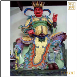 鑄銅關(guān)公 制作2.3米銅四大天王佛像