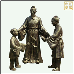 鑄銅關公 鑄銅孔融讓梨校園人物雕塑