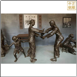 鑄銅關公 客家風情民俗雕塑