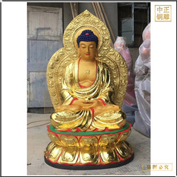 鑄銅關公 寺院3米釋迦牟尼佛銅佛像圖片