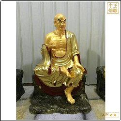 鑄銅關公 廠家供應十八羅漢佛像批發