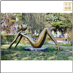 鑄銅關(guān)公 園林景觀抽象雕塑