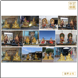 鑄銅關公 文殊普賢菩薩廠家制作