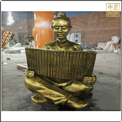 校園景觀讀書人物雕塑 校園景觀讀書人物雕塑