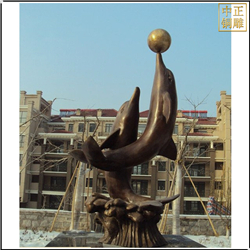 鑄銅關公 海豚動物銅雕塑