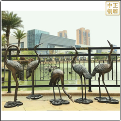 鑄銅關(guān)公 景觀室外銅仙鶴雕塑
