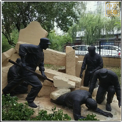 鑄銅關(guān)公 小區(qū)人物景觀雕塑定制