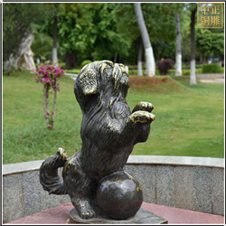 小狗景觀動物雕塑 小狗景觀動物雕塑