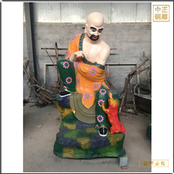 鑄銅關(guān)公 供應(yīng)十八羅漢銅雕廠批發(fā)