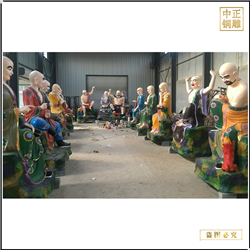 鑄銅關(guān)公 廠家批發(fā)十八羅漢神像