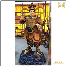 鑄銅關(guān)公 站像四大天王佛像廠家