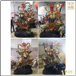 鑄銅關(guān)公 大型鑄銅四大天王佛像價格