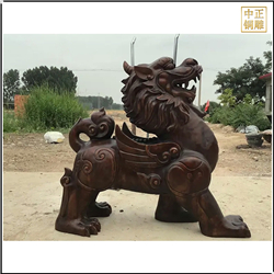景觀銅獬豸雕塑廠家 景觀銅獬豸雕塑廠家