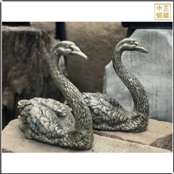 純銅天鵝雕塑定制 純銅天鵝雕塑定制